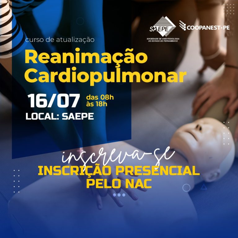 CURSO DE ATUALIZAÇÃO EM REANIMAÇÃO CARDIOPULMONAR DA SAEPE