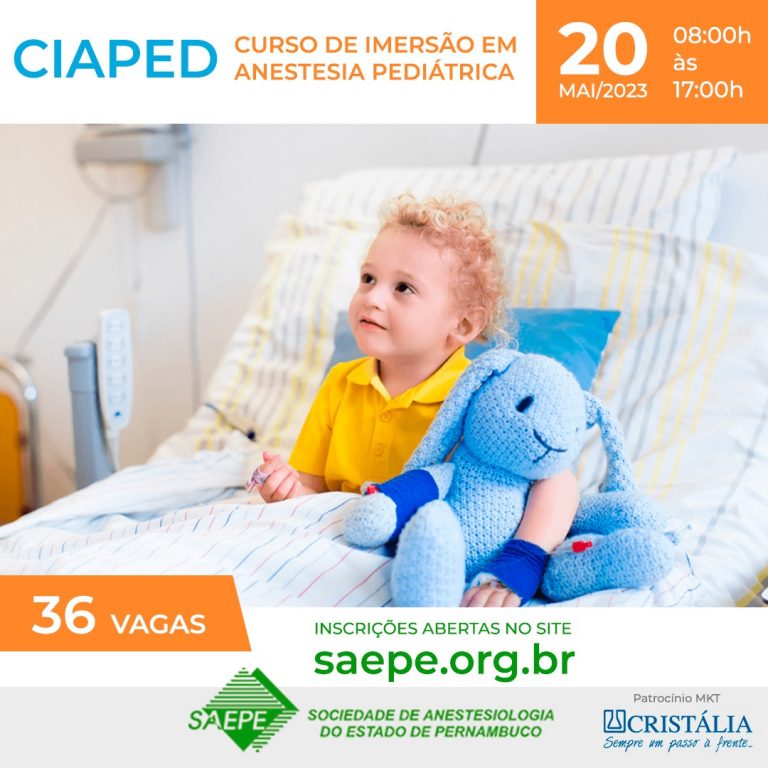 CIAPED - CURSO DE IMERSÃO EM ANESTESIA  PEDIÁTRICA