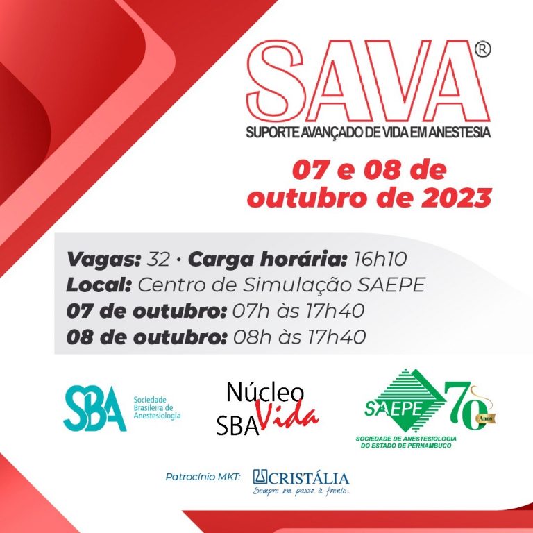 SAVA - Suporte Avançado de Vida em Anestesia